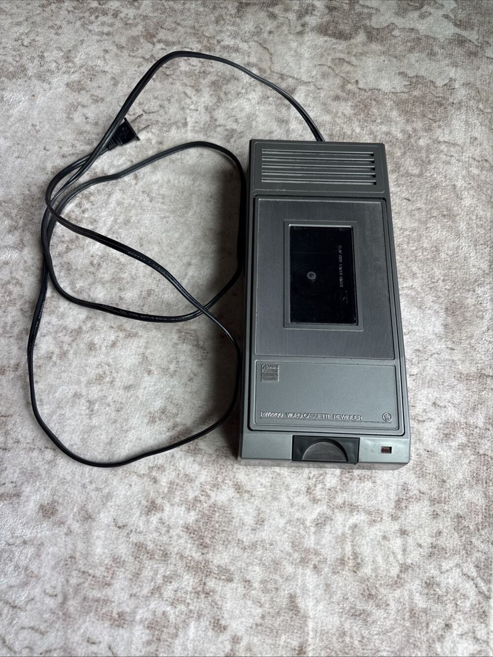 Gemini RW2200 Vintage Video Cassette VHS Tape Rewinder Silver Tested WORKS